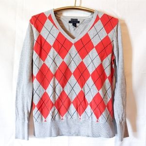 Tommy Hilfiger Pima Cotton Argyle Sweater L